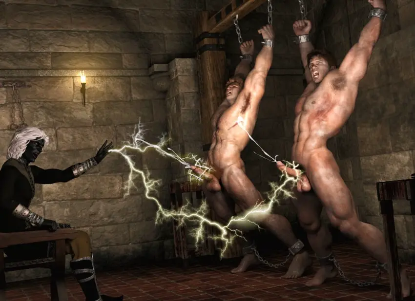 Image light_skin,white_hair,cum,male,muscular,muscular_male,male_only,yaoi,light-skinned_male,elf,original,gay,3d,restrained,black_body,3d_(artwork),domination,elf_ears,interspecies,torture,oc,cumming,3d_model,male_focus,forced_ejaculation,original_characters,dark_elf,3boys,chained,muscles,masculine,masculine_male,forced_orgasm,dungeon,electricity,electrostimulation,chained_up,bdsm,male_rape_victim,villain_on_hero,interspecies_domination,electrocution,sparks,sorcerer,black-skinned_male,kinky,electricity_manipulation,villain_dom,dominant_villain,human_slave,masculine_slave,villain_win,disheveled,brosfate,leoart,tortured,electroshock_weapon,male_victim,sexual_torture,roughed_up