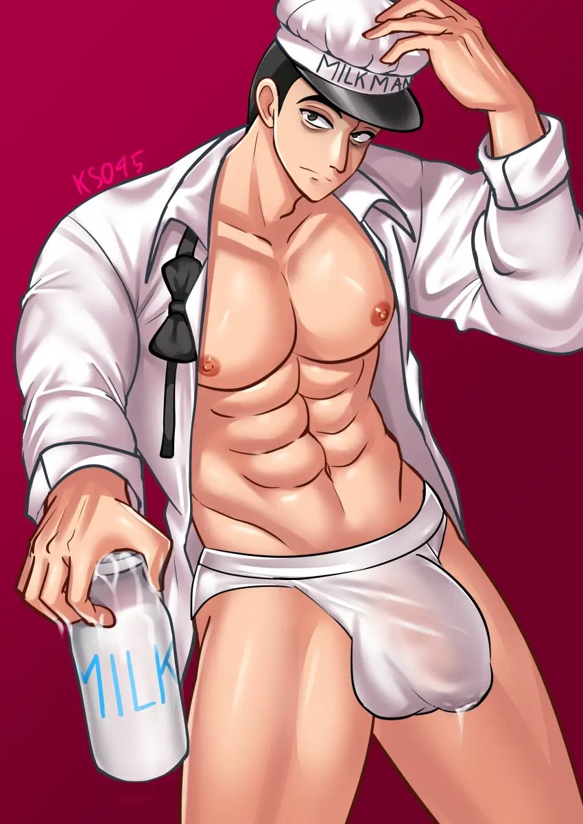 Image human,human_only,light_skin,looking_at_viewer,nipples,solo,standing,1boy,black_hair,cum,cum_drip,male,penis,underwear,big_penis,hat,muscular,muscular_male,male_only,yaoi,solo_focus,white_underwear,balls,light-skinned_male,busty,bara,bulge,male_nipples,penis_outline,big_balls,cum_dripping_from_penis,cumdrip,flaccid,flaccid_penis,holding_object,pecs,thick_penis,solo_male,abs,male_chest,erect_nipples,big_bulge,pectorals,open_coat,huge_bulge,tie,bowtie,muscles,open_clothing,male_breasts,big_pecs,briefs,moobs,red_background,tired,muscular_thighs,white_hat,muscular_chest,black_bowtie,six_pack,cum_dripping,milk_bottle,coat,francis_mosses,that's_not_my_neighbor,bow_tie,balls_bulge,coat_open,tired_eyes,huge_pecs,milkman,penis_in_underwear,white_briefs,eye_bags,tired_look,black_bow_tie,white_coat,glass_bottle,glass_window,eyebags,ks045,baggy_eyes,bottle_of_milk,bowtie_removed,dark_circles,penis_in_briefs
