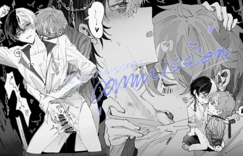 Image male,male/male,male_only,yaoi,drooling,cum_inside,crying,gay,bunnysuit,crying_with_eyes_open,moaning,tired,project_sekai,aoyagi_touya,shinonome_akito,love_bite