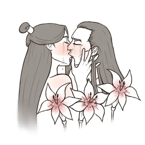 Image 1girls,female,1boy,male,straight,male/female,naked,married_couple,monochrome,avatar_legends,avatar_the_last_airbender,fire_nation,nonbender,ursa_(avatar),ozai