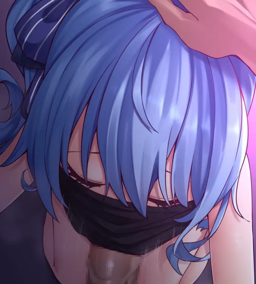 Image 1girls,female,highres,long_hair,1boy,blue_eyes,blue_hair,hand_on_head,male,oral,penis,straight,choker,aqua_hair,erection,fellatio,virtual_youtuber,eyelashes,fringe,solo_focus,pale-skinned_female,petite,slim,teenager,censored,closed_eyes,hololive,hololive_japan,mosaic_censoring,pov,blowjob,cute,commentary_request,motion_lines,side_ponytail,skinny,young,throat_fuck,mask,commentary,hand_on_another's_head,mouth_mask,hololive_gen_0,hoshimachi_suisei,eyes_closed,deep_blowjob,zellam,implied_deepthroat,fellatio_under_mask,surgical_mask,blowjob_under_mask,penis_under_mask