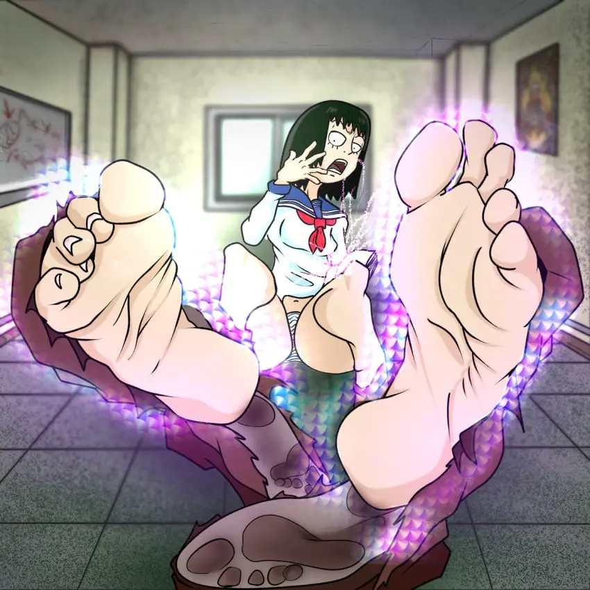 Image female,panties,feet,foot_fetish,schoolgirl,school_uniform,scared,soles,scared_expression,school,wrinkles,magic,foot_focus,wrinkled_feet,wrinkled_soles,growth,exposed_panties,accidental_exposure,accident,tearing_clothes,esper,ripping_clothing,tearing_clothing,mob_psycho_100,foot_growth,joe_erogenous,joeerogenous,feet_growth,kurata_tome