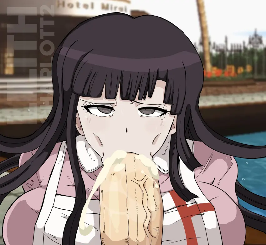 Image 1girls,big_breasts,breasts,clothed,female,light-skinned_female,1boy,cum,cum_in_mouth,male,penis,faceless_male,clothed_female,cum_inside,cock,purple_hair,blowjob,apron,cumshot,drinking_cum,danganronpa,clothed_female_nude_male,cock_worship,cumshot_in_mouth,nurse,danganronpa_2:_goodbye_despair,tsumiki_mikan,nurse_outfit,lilithcharlott2