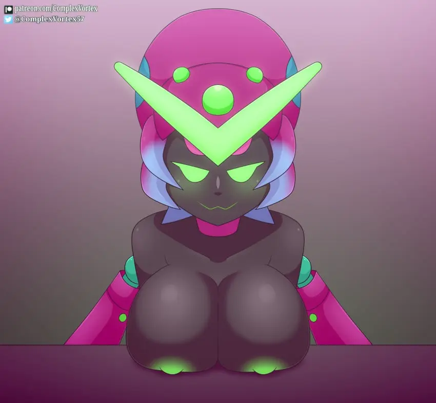 Image big_breasts,blush,breasts,female,hi_res,nipples,simple_background,smile,solo,nude,patreon,patreon_username,huge_breasts,nude_female,brawl_stars,supercell,spider,complex_vortex,spider_girl,charlie_(brawl_stars),virus_charlie_(brawl_stars)