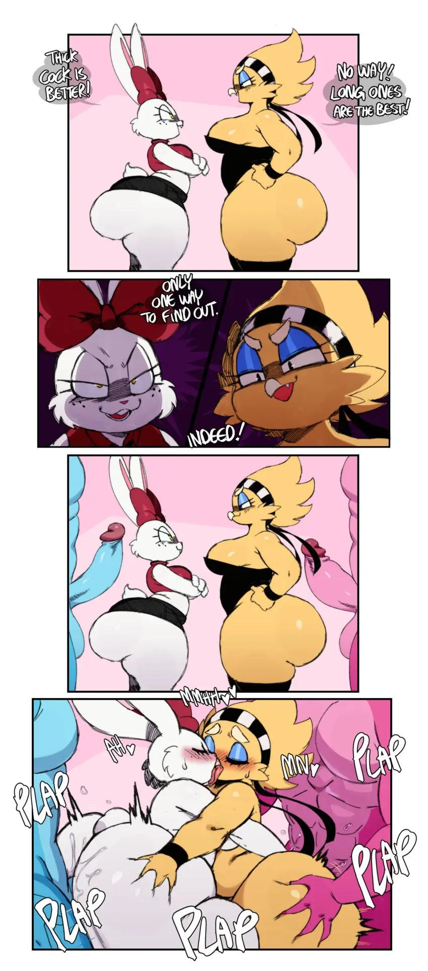 Image big_breasts,breasts,female,hi_res,male,nude,penis,tongue_out,tongue,ass,big_butt,huge_butt,sex,thick_thighs,wide_hips,male/female,feathers,anthro,text,absurd_res,closed_eyes,penetration,comic,fur,genitals,mammal,yellow_body,english_text,female_penetrated,male_penetrating,angry,white_body,female/female,kissing,avian,bird,male_penetrating_female,white_fur,lagomorph,leporid,rabbit,heart_symbol,bisexual,yellow_feathers,sssonic2,fayga,violet_(sssonic2)