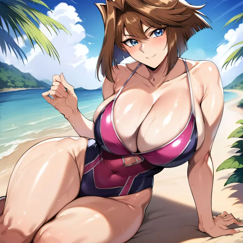 Image 1girls,big_breasts,breasts,female,large_breasts,nipples,sweat,thick_thighs,thighs,ai_generated,huge_breasts,swimsuit,busty,curvy,curvy_body,curvy_female,curvy_figure,yu-gi-oh!,alternate_breast_size,curvaceous,sweating,sweaty,sweaty_body,sweaty_breasts,swimwear,bostin,yu-gi-oh!_duel_monsters,tea_gardner,mazaki_anzu