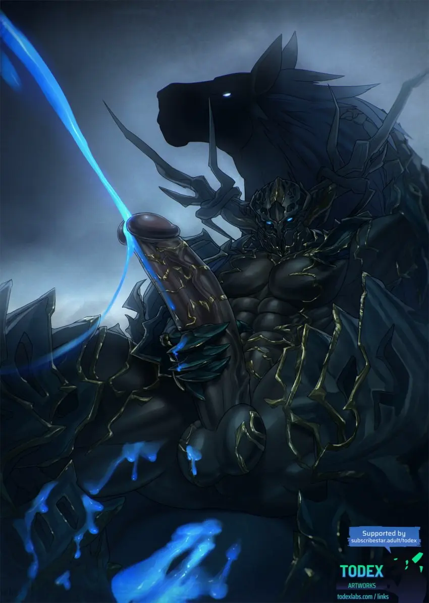 Image hi_res,looking_at_viewer,solo,cum,male,penis,big_penis,erection,humanoid_penis,muscular,muscular_male,male_only,balls,huge_cock,demon,ejaculation,genital_fluids,masturbation,bodily_fluids,genitals,black_body,final_fantasy,cumshot,abs,humanoid_genitalia,penile,glowing,square_enix,penile_masturbation,unusual_bodily_fluids,unusual_cum,unusual_genital_fluids,glowing_cum,odin_(disambiguation),todex