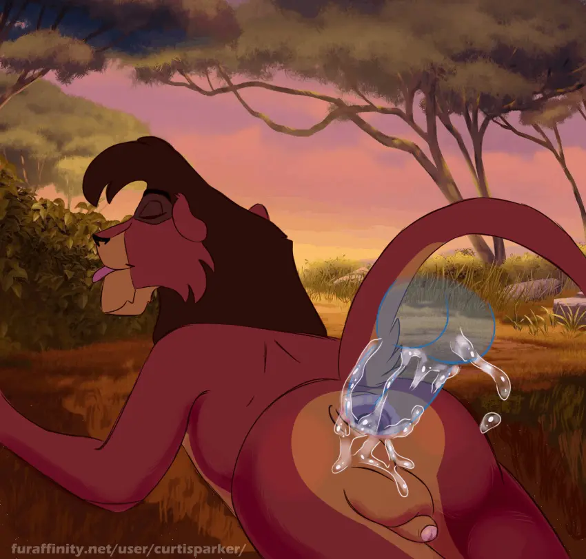 Image hi_res,male,disney,male/male,anthro,animated,mammal,feline,felid,lion,pantherine,the_lion_king,kovu_(the_lion_king),curtis_parker