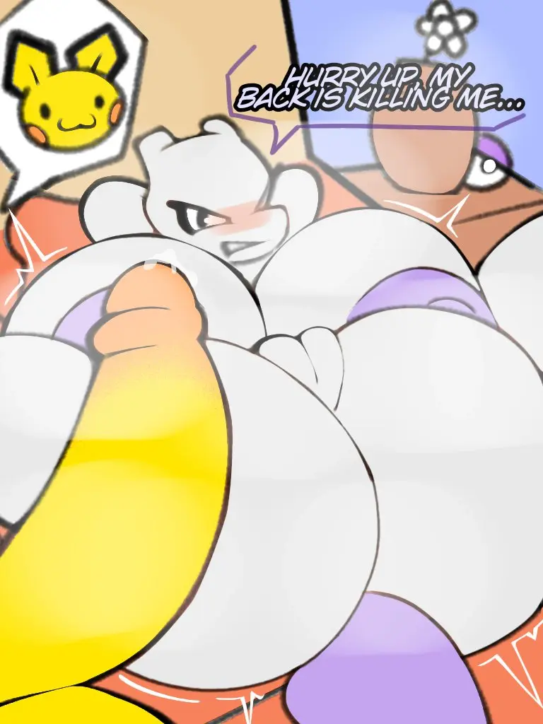 Image big_breasts,breasts,female,nipples,male,penis,pokemon,pokemon_(species),pussy,lying,on_back,big_penis,duo,humanoid,areola,hands_behind_head,balls,huge_cock,male/female,huge_breasts,anthro,text,spread_legs,nintendo,genitals,yellow_body,english_text,angry,purple_body,hands_behind_back,feral,generation_1_pokemon,yellow_penis,pokeball,generation_2_pokemon,offscreen_character,legendary_pokemon,purple_nipples,mewtwo,bubble_speech,pichu,alexdraws,pichi_(alexdraws)
