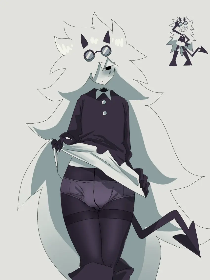 Image male,femboy,trap,fundamental_paper_education,black_tights,edward_(fundamental_paper_education)