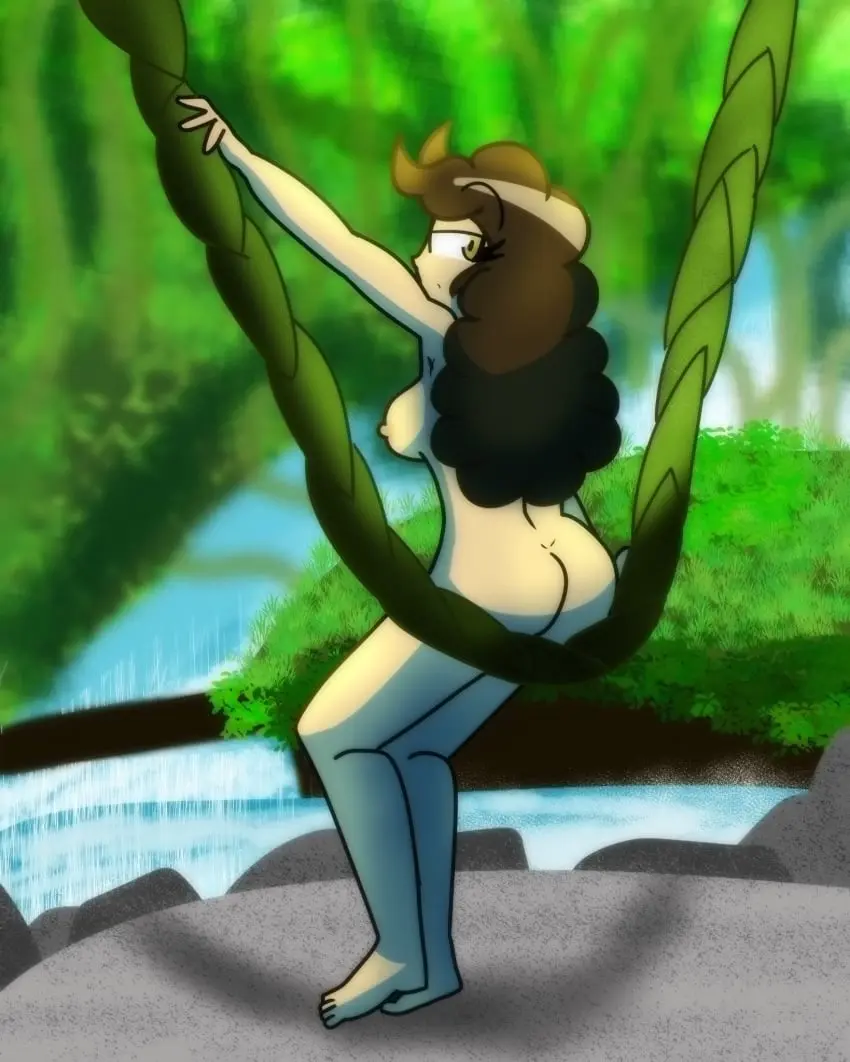 Image 1girls,breasts,female,nude,ass,tagme,completely_nude,sitting,nature,evita_(hornyplanters),hornyplanters