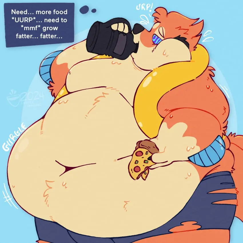 Image simple_background,1boy,male,navel,pokemon,pokemon_(species),furry,male_only,belly,big_belly,huge_belly,anthro,nintendo,dialogue,shorts,english_text,fat_male,2024,speech_bubble,generation_4_pokemon,fat,overweight,hypnosis,fat_fetish,fat_rolls,morbidly_obese,obese,bloated_belly,onomatopoeia,drinking,moobs,overweight_male,game_freak,mind_control,ripped_clothing,food,obese_anthro,overweight_anthro,pizza,stuffed_belly,weight_gain,belly_overhang,obese_male,fat_belly,bhm,morbidly_obese_anthro,fatfur,morbidly_obese_male,ssbhm,ripped_shorts,fat_arms,fat_anthro,floatzel,coffeequasar