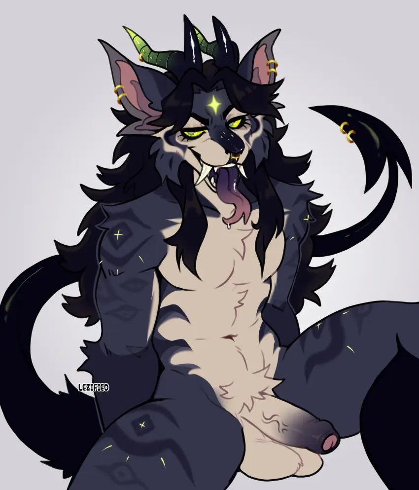 Image hi_res,looking_at_viewer,smile,solo,male,navel,nude,penis,tail,tongue,bedroom_eyes,seductive,muscular,muscular_male,smiling_at_viewer,male_only,teeth,balls,anthro,veiny_penis,piercing,green_eyes,spread_legs,spreading,demon,presenting,fur,genitals,mammal,multicolored_body,multicolored_fur,two_tone_body,two_tone_fur,muscular_anthro,fangs,ear_piercing,foreskin,uncircumcised,narrowed_eyes,retracted_foreskin,2024,line_art,male_focus,smirk,smirking_at_viewer,vein,markings,tuft,pubes,presenting_penis,chest_tuft,fur_markings,spade_tail,furgonomics,furry-specific_piercing,tail_piercing,multicolored_penis,two_tone_penis,forked_tongue,lezified,selis