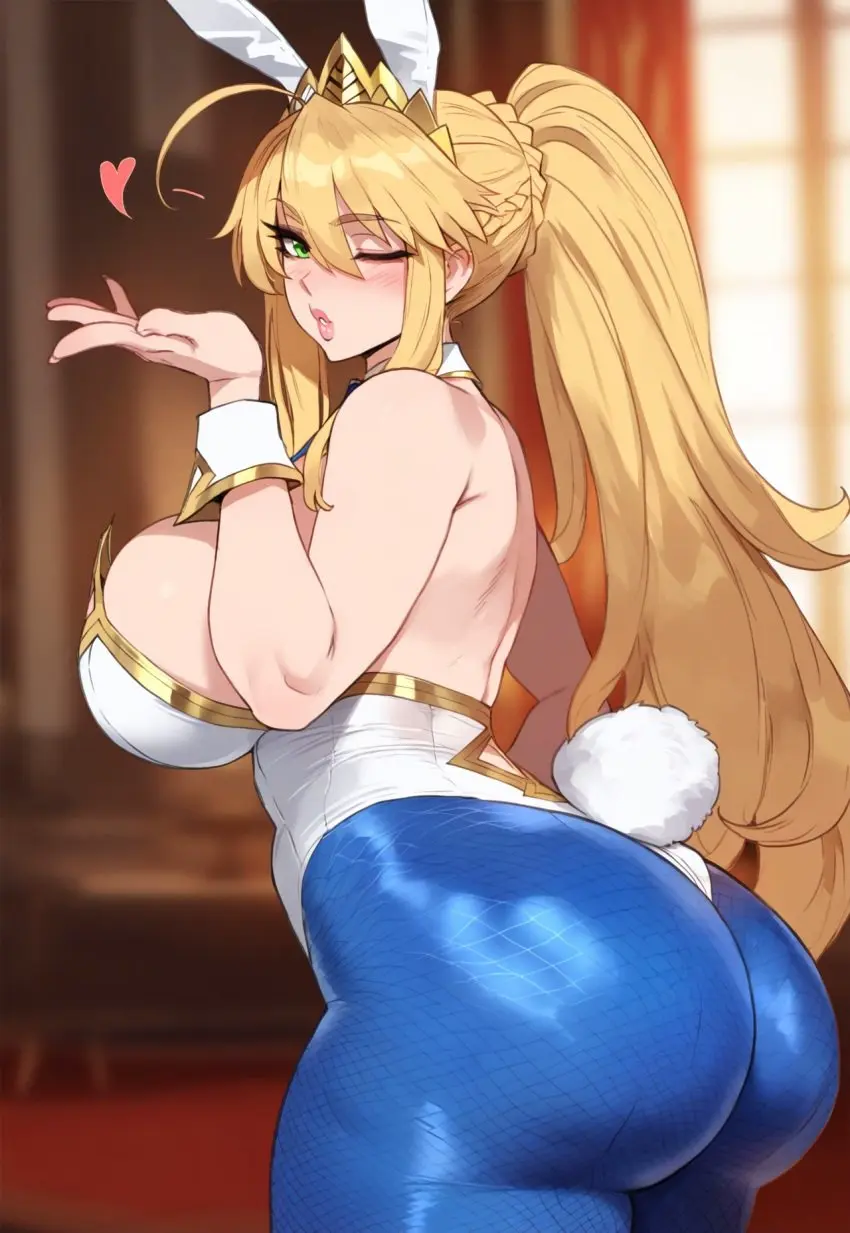 Image 1girls,breasts,female,female_only,hi_res,large_breasts,light-skinned_female,light_skin,long_hair,looking_at_viewer,ass,huge_ass,thick_thighs,voluptuous,wide_hips,ai_generated,solo_female,huge_breasts,blonde_hair,green_eyes,stable_diffusion,pale-skinned_female,pale_skin,bunny_ears,bunny_girl,heart,bunnysuit,high_resolution,fate_(series),suggestive,suggestive_look,thiccwithaq_(ai_style),british,british_female,dat_ass,fate/grand_order,suggestive_gesture,artstyle_imitation,floox,suggestive_pose,artoria_pendragon,artoria_pendragon_(lancer),artoria_pendragon_(swimsuit_ruler)