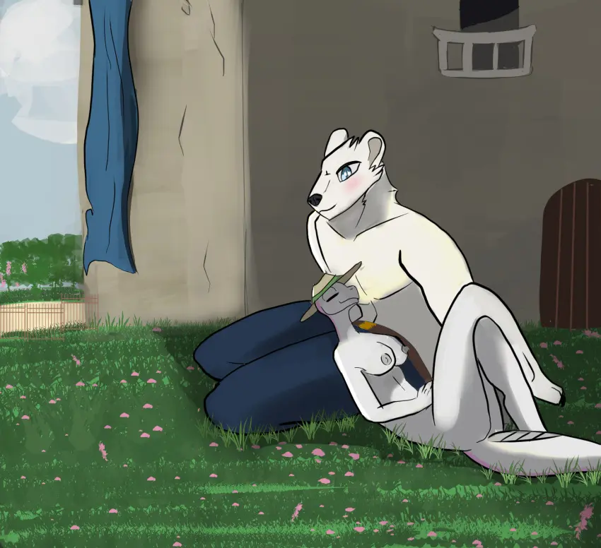 Image female,hi_res,male,duo,male/female,anthro,mature_female,mammal,reptile,scalie,bear,snake,polar_bear,ursine,june'mono,nyo_la_nixan