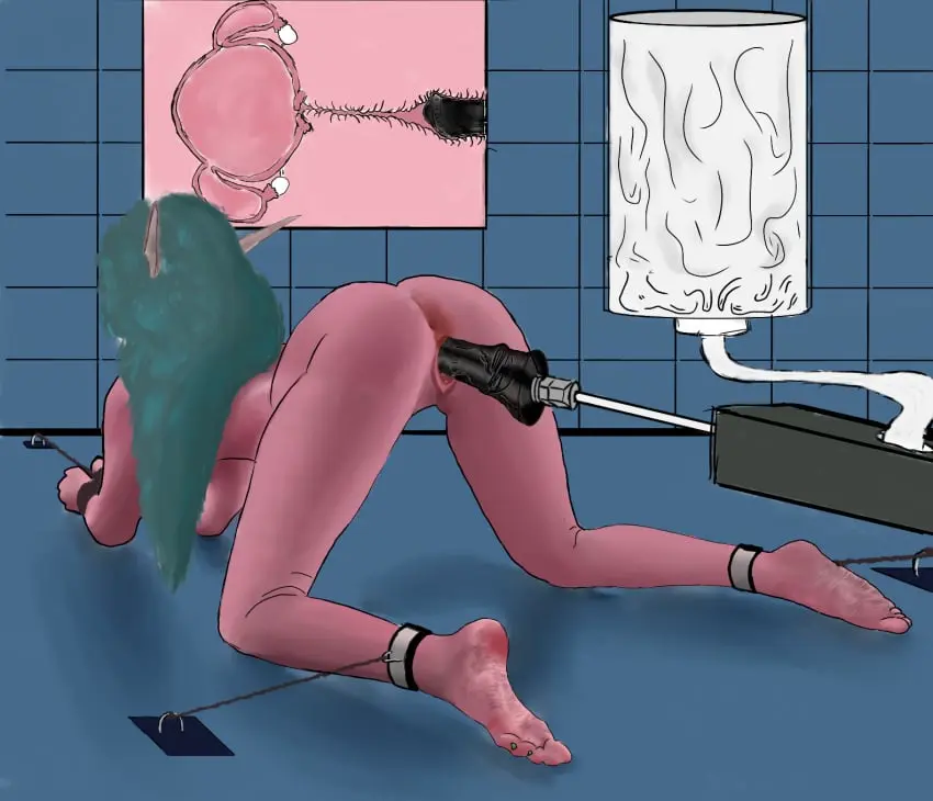 Image 1girls,female,solo,pussy,purple_skin,anus,night_elf,warcraft,world_of_warcraft,green_hair,restrained,sex_toy,dildo,forced,all_fours,bondage,x-ray,blizzard_entertainment,sex_machine,tyrande_whisperwind,cum_tank,danrisi