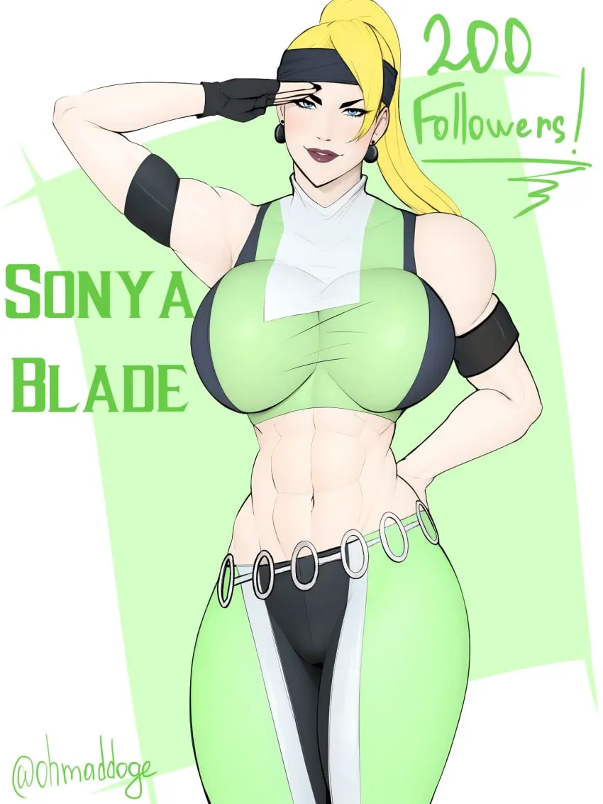 Image big_breasts,breasts,female,blue_eyes,voluptuous,muscular,blonde_hair,curvy,abs,military,warner_brothers,mortal_kombat,midway,netherrealm_studios,mortal_kombat_3,sonya_blade,ohmaddoge