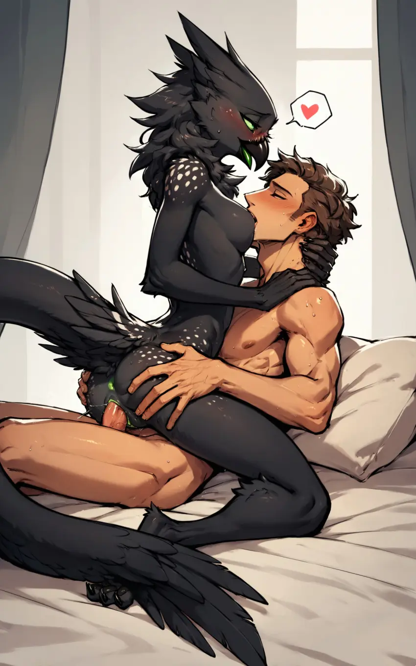Image blush,breasts,female,hi_res,human,male,penis,pussy,tongue,ass,sex,duo,humanoid_penis,athletic,muscular,muscular_male,feet,ai_generated,side_view,male/female,feathers,anthro,light-skinned_male,anus,medium_breasts,spreading,pussy_juice,vaginal_penetration,half-closed_eyes,closed_eyes,bed,hand_on_shoulder,penetration,romantic,romantic_couple,genital_fluids,straddling,bodily_fluids,fur,genitals,mammal,black_body,heart,interspecies,narrowed_eyes,pillow,human_on_anthro,avian,beak,humanoid_genitalia,athletic_female,eye_roll,toes,passionate,furniture,elbow_tuft,tuft,black_feathers,hand_on_butt,black_fur,green_tongue,sucking,digitigrade,human_penetrating,3_toes,spots,spotted_body,spotted_fur,spread_butt,tail_tuft,on_top,long_tail,neck_tuft,thick_tail,nipple_fetish,nipple_play,green_sclera,nipple_suck,green_anus,green_pussy,hand_on_neck,white_spots,oldhroft,shadow_(oldhroft),velari