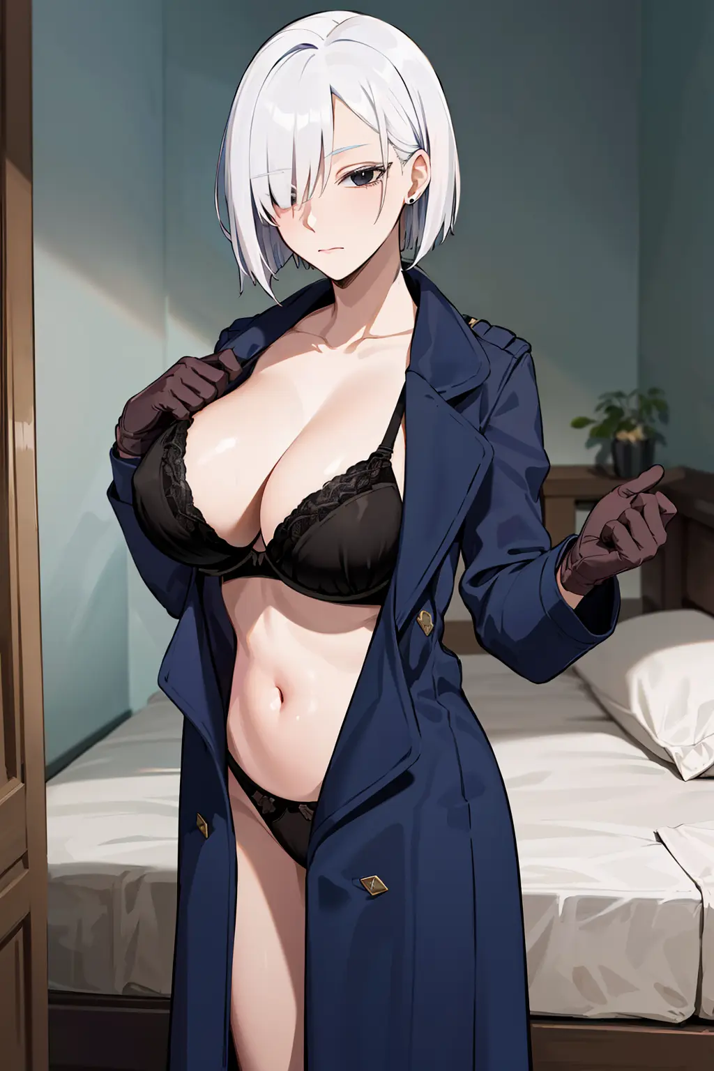 Image female,female_only,solo,white_hair,white_skin,ai_generated,stable_diffusion,nai_diffusion,spy_x_family,fiona_frost,nightfall_(spy_x_family)