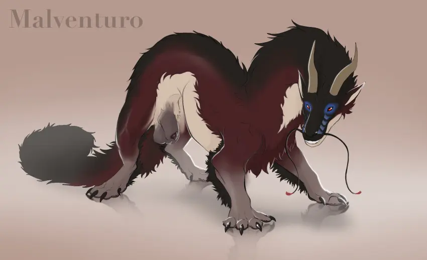Image hi_res,smile,solo,male,penis,tail,balls,mythology,excited,fur,genitals,claws,horn,scalie,smirk,animal_genitalia,sheath,mythological_creature,dragon,mythological_scalie,penis_tip,feral,furred_dragon,furred_scalie,whiskers,eastern_dragon,fully_sheathed,big_sheath,malventuro_(svevato),danyus