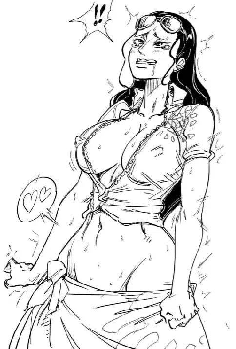 Image female,female_only,one_piece,post-timeskip,nipple_bulge,nico_robin,bb_(baalbuddy)