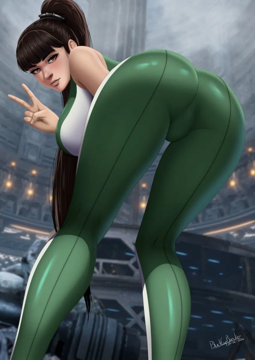 Image big_breasts,breasts,brown_eyes,clothed,female,female_only,light-skinned_female,light_skin,long_hair,solo,black_hair,ass,big_ass,huge_ass,thick_thighs,thighs,ponytail,fair-skinned_female,fair_skin,artist_name,clothed_female,digital_drawing_(artwork),solo_female,huge_breasts,2d,gaming,pinup,bent_over,tight_clothing,sleeveless,2d_(artwork),ass_focus,big_thighs,thick_hips,2024,eve_(stellar_blade),stellar_blade,teasing,teasing_viewer,dated,butt,younger_female,fully_clothed,huge_thighs,blurry_background,v,android,latex_suit,android_girl,not_ai_generated,no_sex,female_protagonist,questionable,blackcapbandit