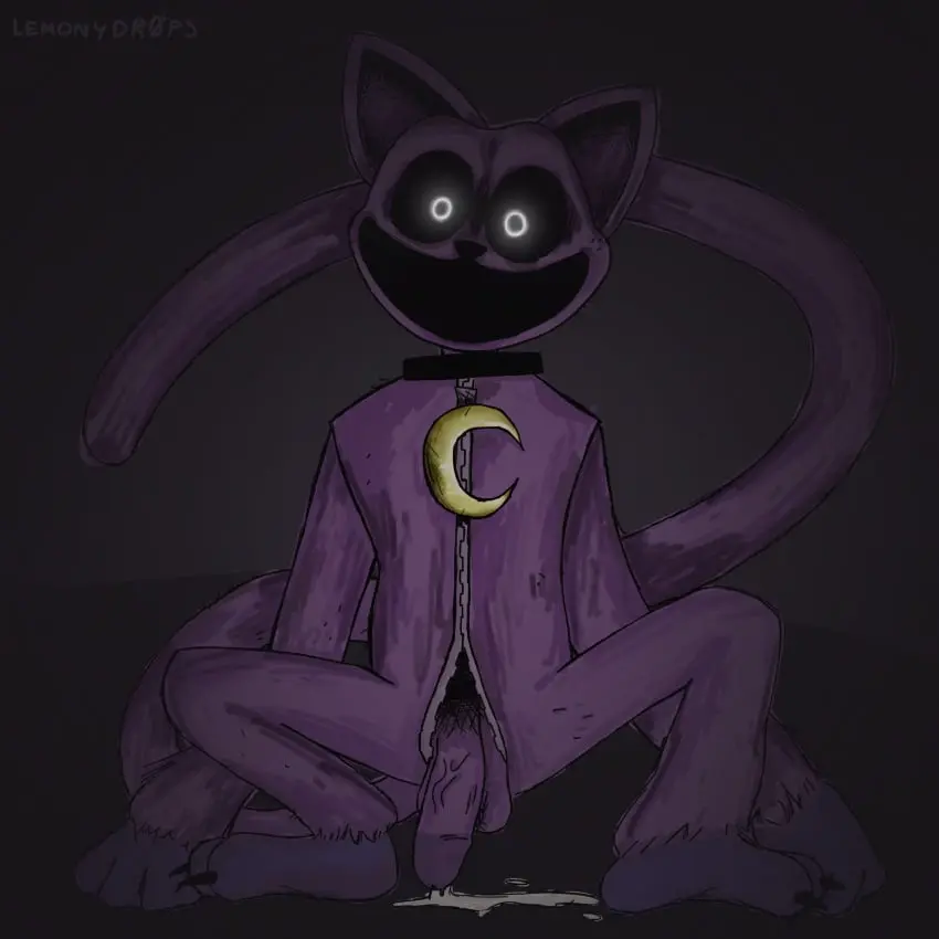 Image solo,cum,penis,big_penis,furry_only,no_humans,dark_background,cum_on_penis,critters_(poppy_playtime),poppy_playtime,poppy_playtime_(chapter_3),smiling_critters,catnap_(poppy_playtime),palatis