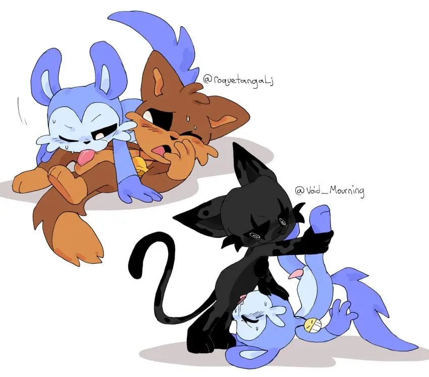 Image male,penis,sex,male_only,anthro,tagme,gay,gay_sex,precum,oc,furry_only,anthro_only,no_humans,anthro_on_anthro,sucking_penis,critters_(poppy_playtime),poppy_playtime,poppy_playtime_(chapter_3),smiling_critters,ocs,pachi_rizuu,cheeky_chilla_(pachi_rizuu)
