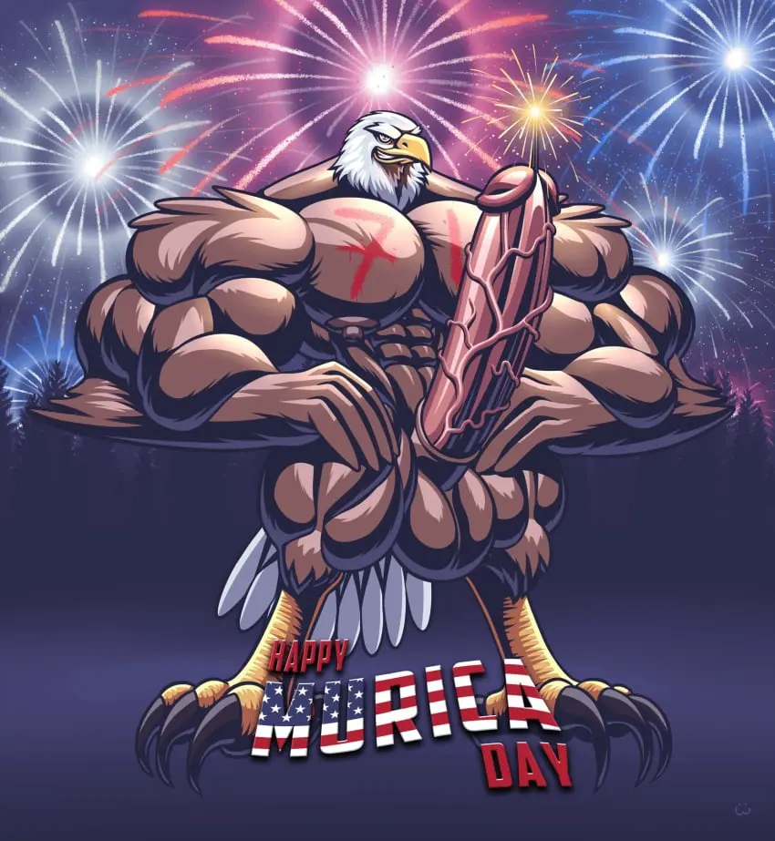 Image hi_res,nipples,solo,male,nude,penis,big_penis,erection,humanoid_penis,muscular,muscular_male,male_only,balls,anthro,eagle,veiny_penis,big_balls,genitals,muscular_anthro,pecs,abs,avian,bird,humanoid_genitalia,vein,holidays,american_flag,accipitrid,accipitriform,2017,united_states_of_america,bald_eagle,wolfiecanem,4th_of_july,american_eagle,sea_eagle
