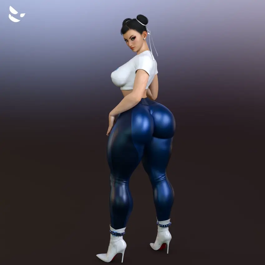 Image 1girls,big_breasts,breasts,female,large_breasts,looking_at_viewer,pants,standing,ass,big_ass,earrings,huge_ass,thick_thighs,milf,wide_hips,jewelry,midriff,hair_ribbon,double_bun,mature_female,3d,ribbon,eyeshadow,makeup,lipstick,large_ass,thunder_thighs,hair_bun,blue_pants,leggings,yoga_pants,capcom,chun-li,street_fighter,street_fighter_6,tights,tight_pants,pearl_earrings,yellow_ribbon,gm_studios