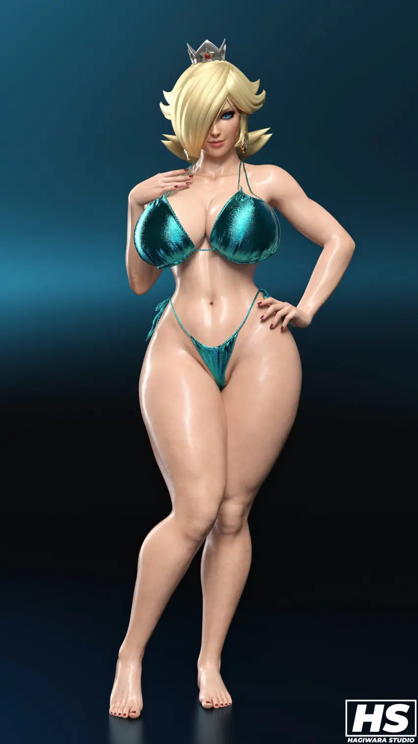 Image 1girls,big_breasts,breasts,female,female_only,large_breasts,long_hair,looking_at_viewer,solo,blue_eyes,navel,bikini,ass,big_ass,thick_thighs,voluptuous,hair_over_one_eye,blonde_hair,swimsuit,mario_(series),nintendo,3d,bimbo,super_mario_galaxy,princess_rosalina,hagiwara_studio