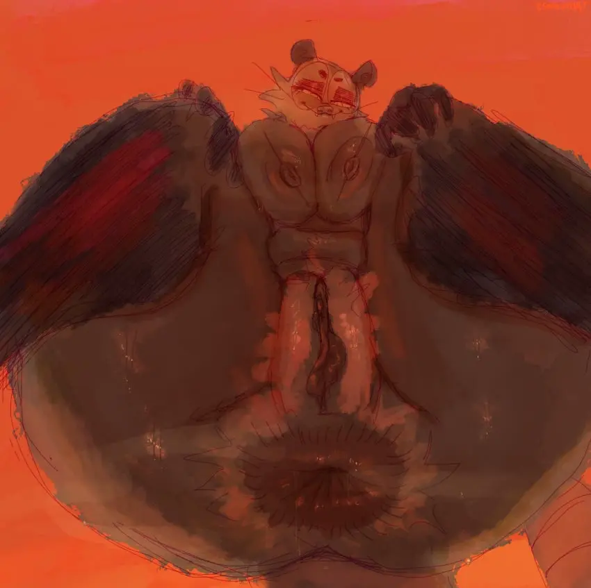 Image big_breasts,breasts,female,hi_res,looking_at_viewer,nipples,solo,pussy,sweat,ass,big_butt,thick_thighs,eyewear,glasses,anthro,piercing,anus,sitting,looking_down,slightly_chubby,bodily_fluids,genitals,mammal,steam,nipple_piercing,first_person_view,american_opossum,marsupial,musk,big_anus,smashmat,desamistesae_fafratarello_flumendo_styx