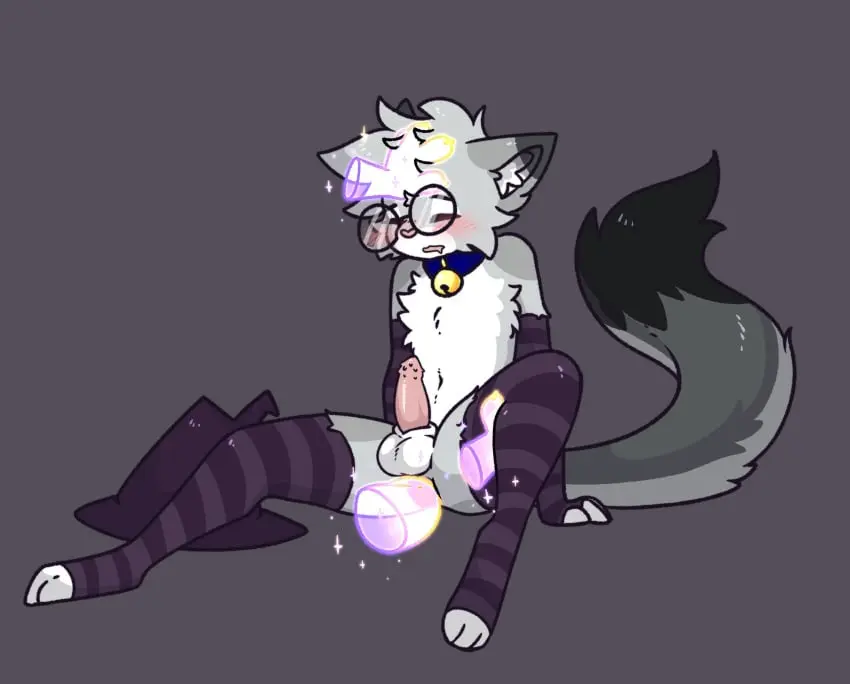 Image hi_res,solo,male,penis,anal,femboy,male_only,anthro,artist_request,genitals,mammal,feline,animal_genitalia,animal_penis,felid,feline_genitalia,feline_penis,translucent,disembodied_hand,ghost_hands,translucent_penis,nixuelle,spicyspots