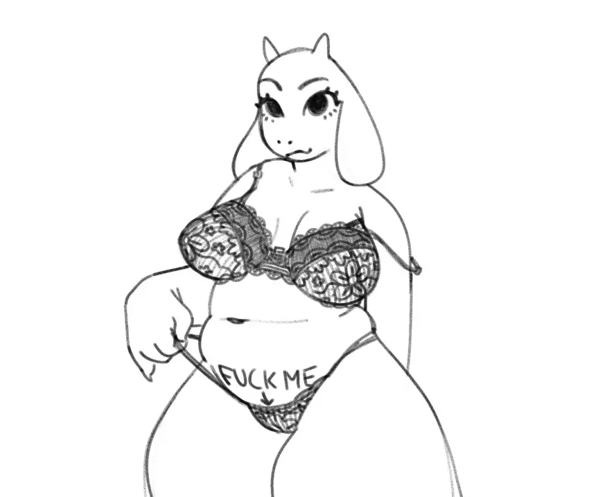Image big_breasts,breasts,female,female_only,solo,white_background,white_hair,furry,underwear,big_ass,big_butt,bubble_butt,female_focus,huge_ass,huge_butt,thick_thighs,thighs,voluptuous,milf,horns,lingerie,solo_female,solo_focus,huge_breasts,furry_female,thick_ass,voluptuous_female,curvy,curvy_female,mature_female,underwear_only,strap_slip,big_nipples,curvaceous,mature,chubby,chubby_female,big_areola,white_body,furry_only,mommy,lingerie_only,bovid,bovine,white_fur,deltarune,fat,undertale,goat,toriel,bbw,goat_horns,bra_strap,curvaceous_figure,bovine_humanoid,baregote
