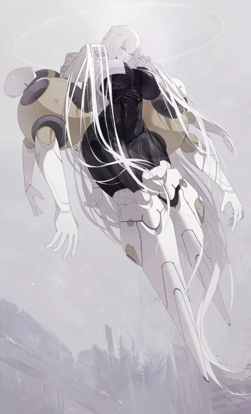 Image 1girls,big_breasts,breasts,breasts_out,female,female_only,large_breasts,looking_at_viewer,solo,very_long_hair,white_background,white_hair,navel,yellow_eyes,2021,ass,female_focus,thick_thighs,uncensored,white_skin,hair_over_one_eye,headwear,bare_midriff,bare_thighs,headgear,midriff,solo_female,hair,original,original_character,pale-skinned_female,pale_skin,holding_object,black_body,see-through,white_gloves,bottomless,ass_focus,bodysuit,ass_up,holding_weapon,navel_line,skeleton,robot_girl,gun,bare_ass,beauty_mark,inner_sideboob,wire,transparent_body,cord,visible_skeleton,gynoid,wires,see-through_body,eurika_(ub1mo),robotic_legs,short_jacket,ub1mo