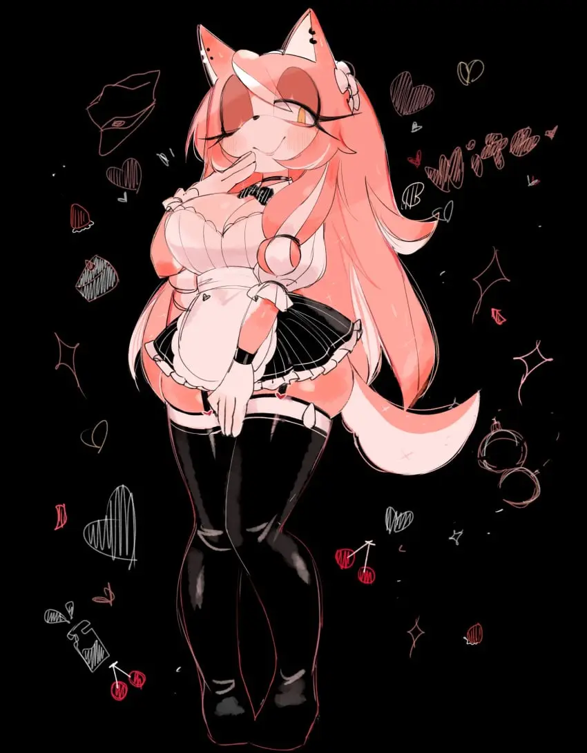 Image 1girls,big_breasts,breasts,female,long_hair,thighhighs,yellow_eyes,big_ass,black_background,pink_hair,wink,winking_at_viewer,pointy_ears,maid_uniform,sega,sonic_(series),sonic_the_hedgehog_(series),goth,goth_girl,pink_skin,seductive_pose,garter_straps,hedgehog,pink_ears,the_murder_of_sonic_the_hedgehog,eye_closed,usa37107692,goth_milf,conductor's_wife_(sonic)