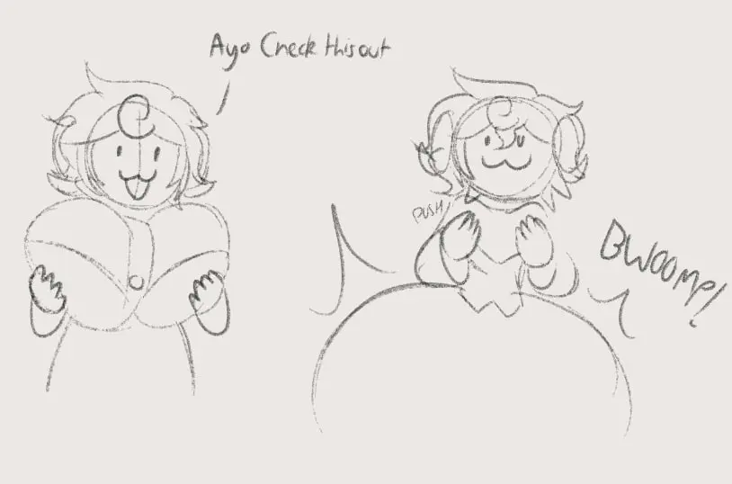 Image 1girls,breasts,female,looking_at_viewer,solo_female,breasts_bigger_than_head,hyper_breasts,tagme,artist_request,:3,talking,hyper_ass,hyper,ass_bigger_than_head