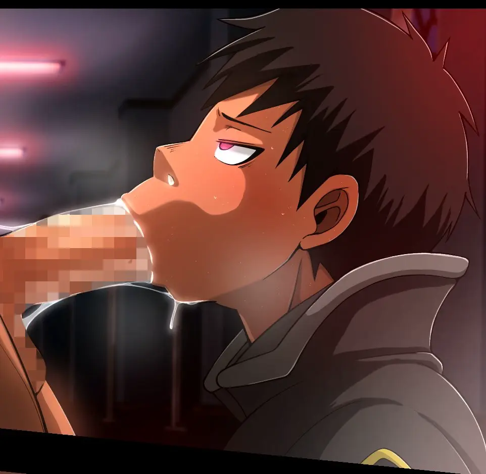 Image cum,cum_drip,male,oral,fellatio,2boys,male/male,male_only,yaoi,censored,gay,blowjob,oral_sex,young,oral_penetration,male_focus,cum_in_nose,:>=,gay_blowjob,holding_head,face_closeup,enen_no_shouboutai,fire_force,s-sorry,kusakabe_shinra,shinra_kusakabe