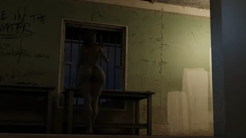 Image 1girls,female,female_only,solo,ass,big_ass,clothes,artist_request,3d,grey_skin,zombie,zombie_girl,left_4_dead,left_4_dead_(series),the_witch,witch_(left_4_dead)