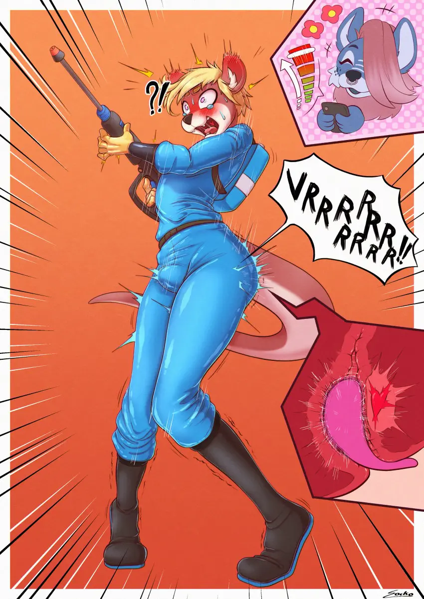 Image blush,clothing,hi_res,open_mouth,simple_background,smile,male,tail,ass,duo,erection,anal,anal_sex,digital_media_(artwork),hair,saliva_string,anthro,piercing,text,absurd_res,saliva,trembling,penetration,bulge,bodily_fluids,fur,mammal,sex_toy,latex,latex_clothing,skinsuit,tight_clothing,ear_blush,crying_with_eyes_open,surprise,surprised_expression,bodysuit,speech_bubble,mustelid,otter,electronics,brown_body,heart_symbol,phone,erection_under_clothing,shaking,object_in_ass,sex_toy_in_ass,sex_toy_insertion,internal,vibrator,hyena,prostate,controller,remote_control,tremble_spikes,prostate_stimulation,prostate_orgasm,vibrator_in_ass,remote_vibrator,remote_controlled_vibrator,prostate_with_heart,application,gauge,pressure_washer,sockodrawing