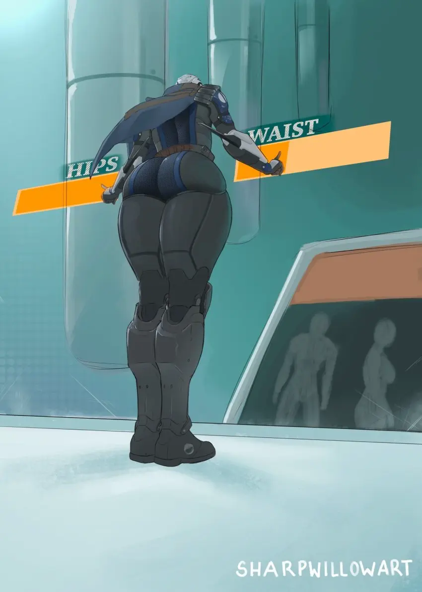 Image clothed,clothing,female,female_only,ass,thick_thighs,thighs,tagme,thick,thick_ass,tight_clothing,ass_focus,thick_hips,large_ass,boots,tight_fit,bungie,cloak,destiny_2,gift_art,destiny_(game),elsie_bray,exo,exo_stranger,body_slider,slider,attribute_slider,sharpwillow