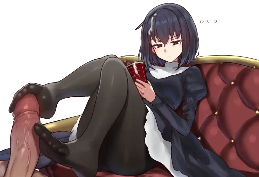 Image female,highres,1boy,black_hair,male,short_hair,straight,hat,black_eyes,pantyhose,fur_hat,fate_(se