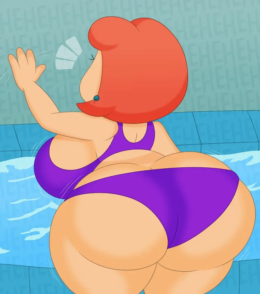 Image big_breasts,breasts,female,bikini,big_ass,huge_ass,voluptuous,milf,sideboob,huge_breasts,swimsuit,2024,back_view,pool,backboob,ass_cleavage,butt_crack,family_guy,lois_griffin,3barts