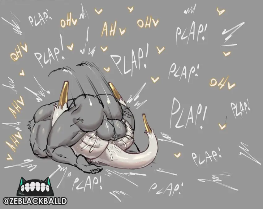Image hi_res,human,simple_background,male,nude,ass,sex,thick_thighs,duo,2boys,male_only,yaoi,balls,text,monster,gay,penetration,fur,genitals,mammal,interspecies,male_penetrating,biped,grey_background,from_front_position,heart_symbol,male_penetrating_male,mating_press,male_(lore),zeblackballd_(artist),monster_femboy,the_nightmare_(zeblackballd)