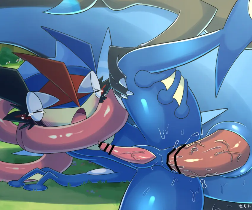 Image blush,male,penis,pokemon,pokemon_(species),sex,anal,anal_sex,femboy,male/male,anthro,anus,censored,penis_size_difference,nintendo,penetration,bodily_fluids,genitals,black_body,male_penetrating,blue_body,generation_6_pokemon,penis_in_ass,tears,penile,male_penetrated,male_penetrating_male,penile_penetration,anthro_penetrated,anthro_on_anthro,pokemon_xy,anthro_penetrating,anthro_penetrating_anthro,mega_evolution,greninja,mega_charizard,mega_charizard_x,ash-greninja,morito_(artist),satoshi-gekkouga
