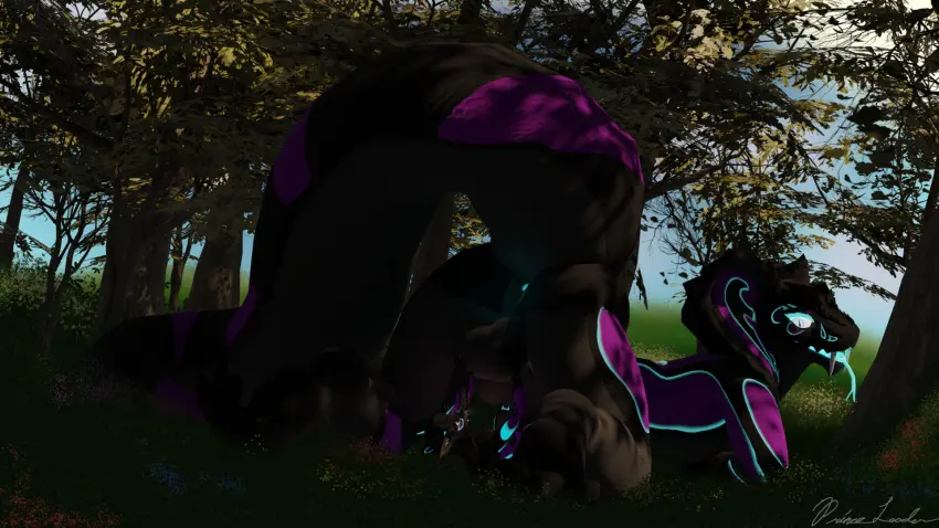 Image hi_res,male,tail,tongue_out,tongue,ass,duo,male/male,balls,size_difference,anthro,mythology,pose,genitals,paws,sitting_on_another,reptile,scalie,ball_worship,tree,forest,animal_genitalia,plant,sheath,hybrid,mythological_creature,dragon,mythological_scalie,raised_tail,glowing,facesitting,hindpaw,backsack,snake,fondling,jack-o'_pose,big_tail,cobra,ball_fondling,bioluminescence,rexouium,sheath_play,prince_leader,jex,jexouium,prince_the_cobragon