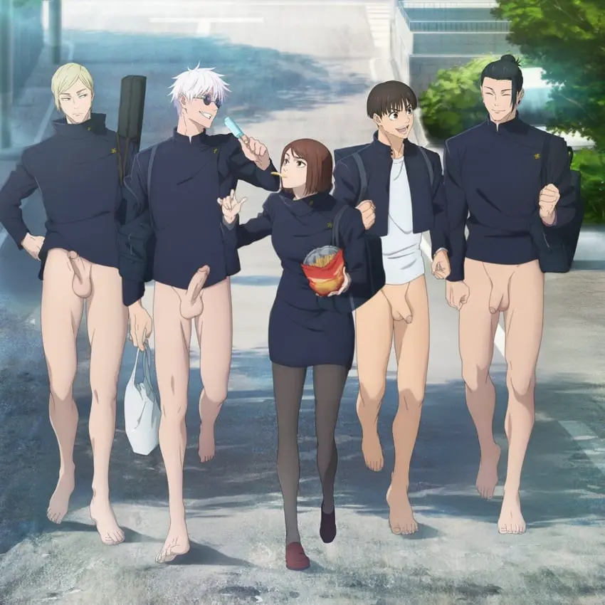 Image male,nude,penis,big_penis,muscular,muscular_male,ai_generated,male_only,yaoi,solo_focus,balls,nude_male,veiny_penis,tagme,bara,nudity,edited,male_focus,hands-free,vein,muscles,ballsack,jujutsu_kaisen,hands_up,long_penis,shoko_ieiri,gilxxgamesh,bowl_cut,satoru_gojo,kento_nanami,suguru_geto,edited_official_artwork,yu_haibara