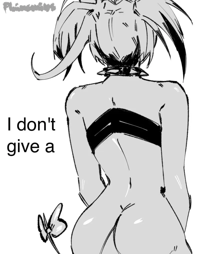 Image 1girls,female,tail,ass,virtual_youtuber,hololive,twintails,collar,back_view,hololive_english,hakos_baelz,hololive_english_-council-,hololive_english_-promise-,rat_girl,plainsmiles