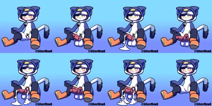 Image blush,female,hi_res,looking_at_viewer,simple_background,smile,solo,1boy,cum,male,nude,penis,pussy,tail,yellow_eyes,big_penis,blue_background,feet,male_only,artist_name,digital_drawing_(artwork),digital_media_(artwork),solo_focus,balls,hair,anthro,nude_female,gradient_background,sitting,absurd_res,big_balls,genital_fluids,orgasm,bodily_fluids,fur,genitals,mammal,paws,black_body,feline,glistening,white_body,male_focus,front_view,toes,leg_markings,markings,1:1,dipstick_tail,gloves_(marking),tail_markings,white_fur,nude_anthro,felid,on_ground,black_fur,pink_nose,pawpads,barely_visible_genitalia,4_toes,penis_growth,socks_(marking),innie_pussy,multi_genitalia,kemono,2_penises,diphallia,diphallism,multi_penis,pink_pawpads,glistening_eyes,featureless_chest,orgasm_denial,barely_visible_pussy,triphallia,body_blush,pussy_blush,3_penises,crotch_lines,penis_growth_(development),small_pussy,seabird_(yonkagor),silvermawx,yonkagor,cute_pose,silvermawx_(artist),square_eyes,v-cut