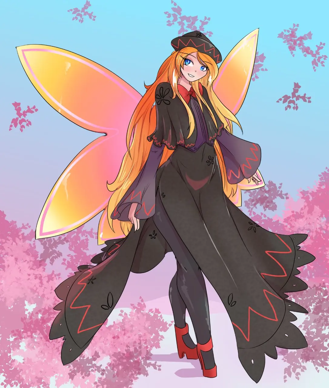 Image touhou,hat,tagme,aged_up,fairy,fairy_wings,greenm,lily_white,lily_black